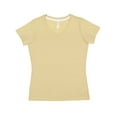 thumbnail image 1 of LAT B01838243 Women Harborside Melange V-Neck T-Shirt, Stone Melange - Small, 1 of 1