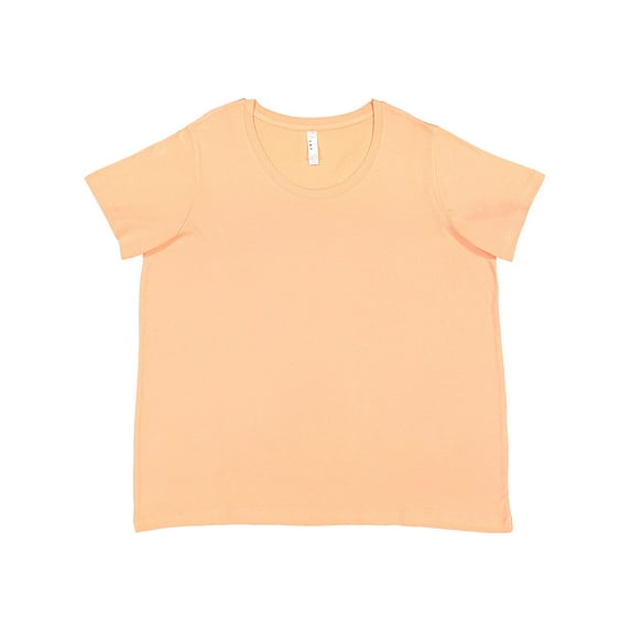 LAT B04938084 Curvy Collection Women Fine Jersey T-Shirt, Sunset - Size 22-24