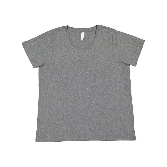 LAT B04938093 Women Curvy Collection Fine Jersey T-Shirt, Ice Blackout - Size 2 - 18 to 20