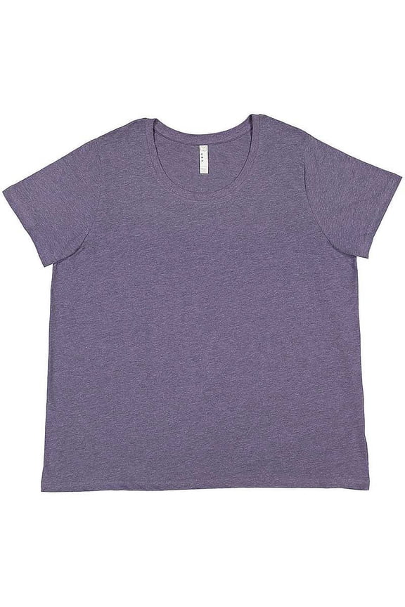 LAT B04938213 Curvy Collection Women Fine Jersey T-Shirt, Wisteria Blackout - Size 18-20