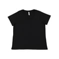 thumbnail image 1 of LAT B04938502 Women Curvy Collection Fine Jersey T-Shirt, Blended Black - Size 1 - 14 to 16, 1 of 2