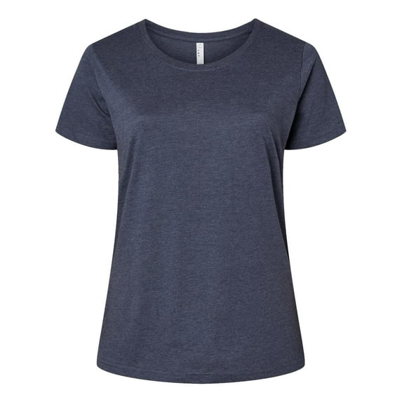 LAT B04938654 Women Curvy Collection Fine Jersey T-Shirt, Vintage Denim - Size 3 - 22 to 24
