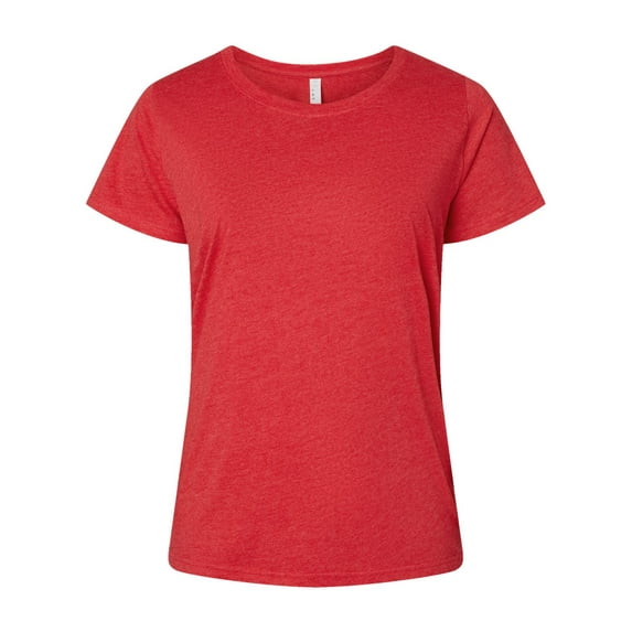 LAT B04938714 Women Curvy Collection Fine Jersey T-Shirt, Vintage Red - Size 3 - 22 to 24