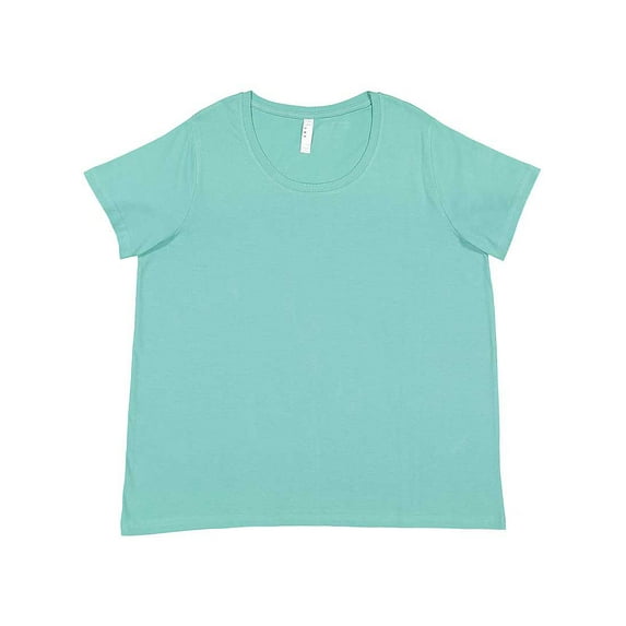 LAT B04938814 Curvy Collection Women Fine Jersey T-Shirt, Saltwater - Size 22-24