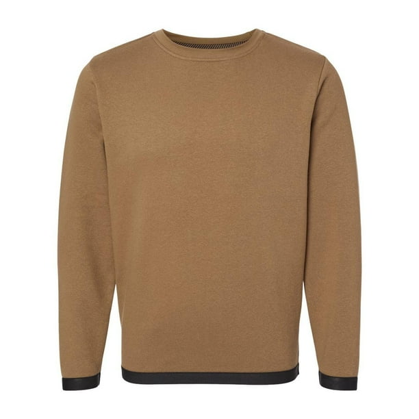 LAT B05338554 The Statement Fleece Crewneck Sweatshirt Coyote Brown Black Medium Walmart Business Supplies