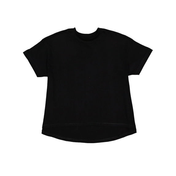 LAT B06938507 Women High-Low T-Shirt, Black - 2XL