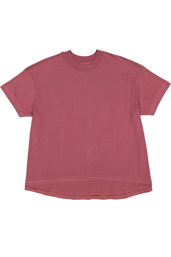 LAT B06938534 Women High-Low T-Shirt, Rouge - Medium
