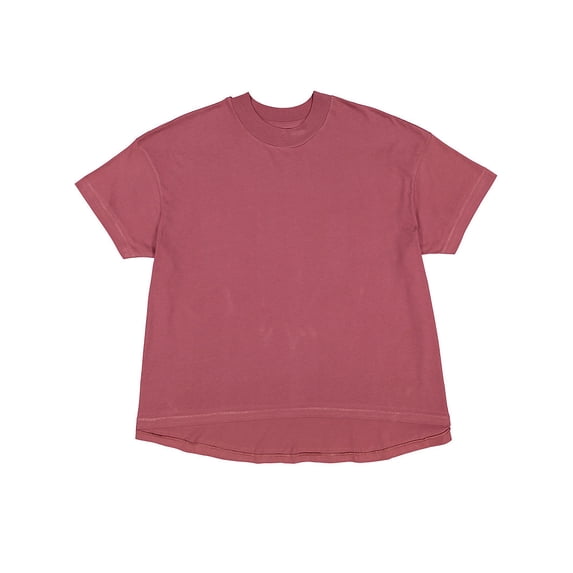 LAT B06938537 Women High-Low T-Shirt, Rouge - 2XL