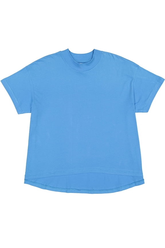 LAT B06938766 Women High-Low T-Shirt, Tradewind - Extra Large