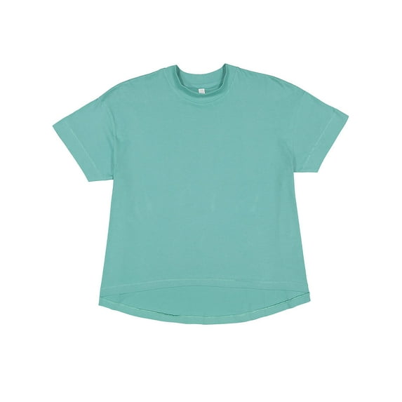 LAT B06938817 Women High-Low T-Shirt, Saltwater - 2XL