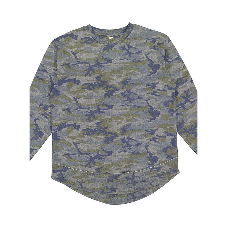 Crew Neck Lat Vintage Camo LAT Apparel® 6901 Unisex Fine Jersey