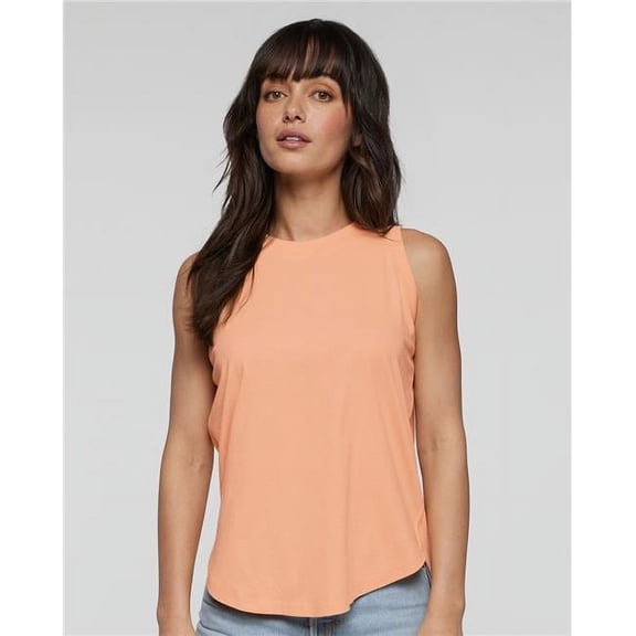 LAT B07938816 Women Relaxed Fine Jersey Tank Top, Saltwater - Extra Large