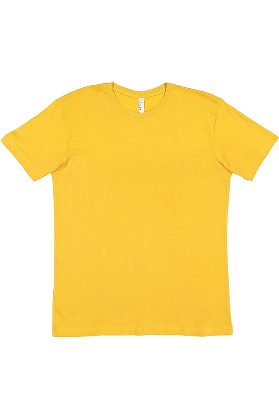 LAT B38038102 Youth Fine Jersey T-Shirt, Mustard - Extra Small