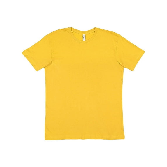 LAT B38038104 Youth Fine Jersey T-Shirt, Mustard - Medium