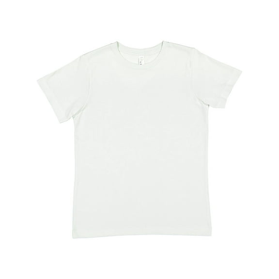LAT B38038163 Youth Fine Jersey T-Shirt, Honeydew - Small