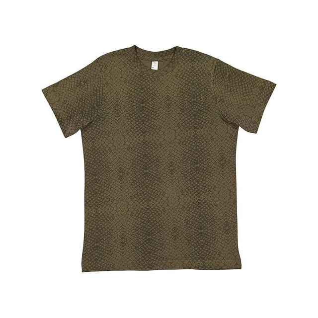 LAT B38038594 Youth Fine Jersey T-Shirt, Green Reptile - Medium