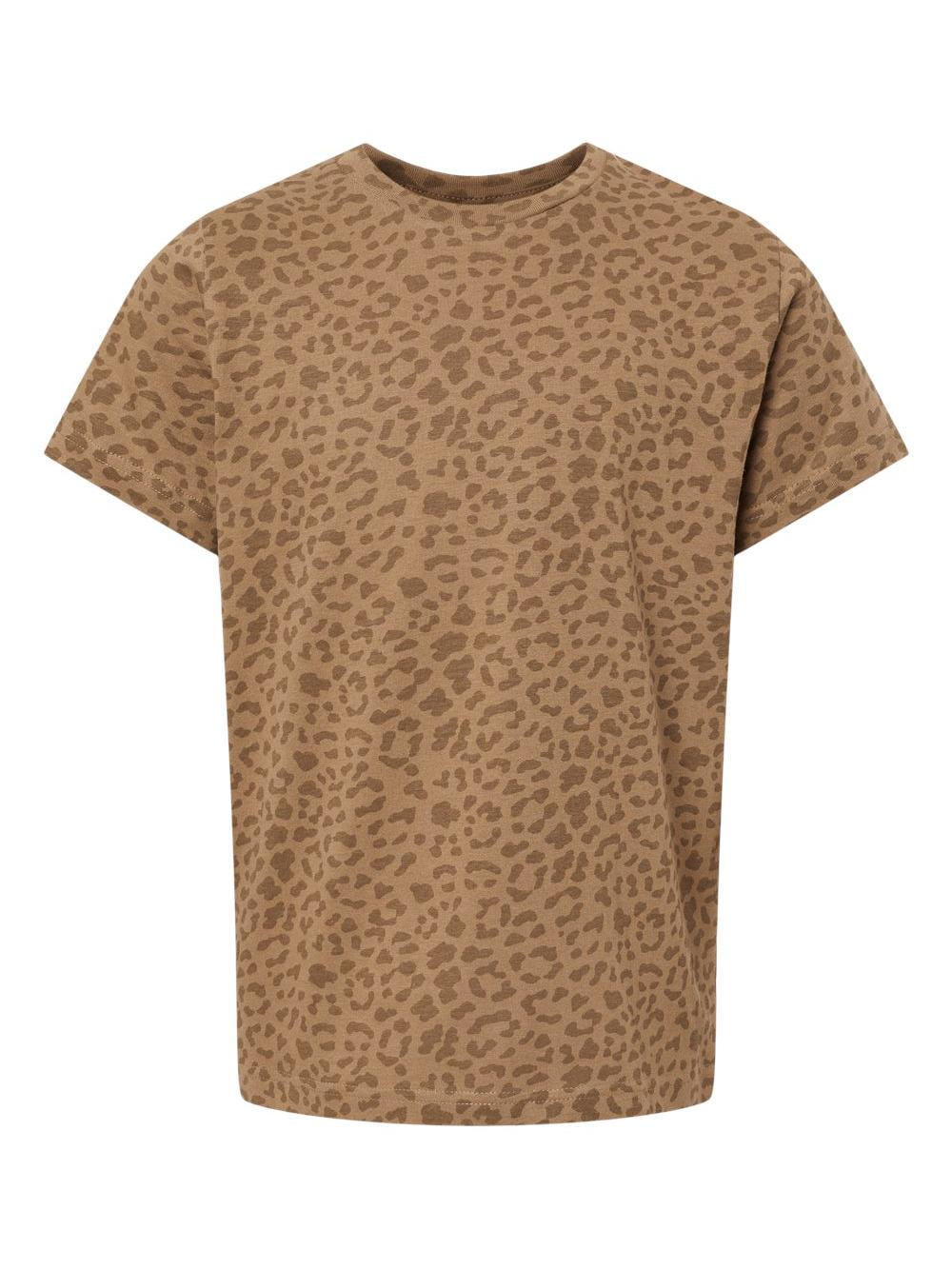 7350 Brown Leopard Patterned T-Shirt