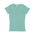 thumbnail image 1 of LAT B39538162 Girls Fine Jersey T-Shirt, Saltwater - Extra Small, 1 of 1