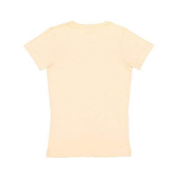 LAT B39538983 Girls Fine Jersey T-Shirt, Peachy - Small