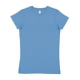 thumbnail image 1 of LAT B50338265 Women Fitted Fine Jersey T-Shirt, Carolina Blue - Large, 1 of 1