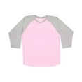 thumbnail image 1 of LAT Baseball Fine Jersey Tee in Pink/ Vintage Heather 3XL | 6930, 1 of 2