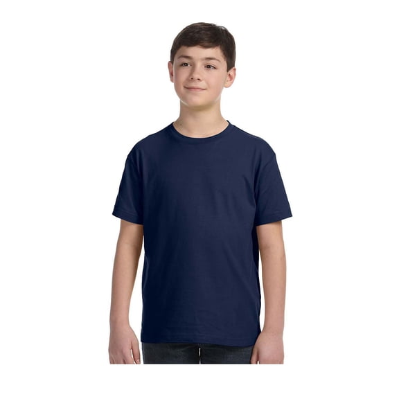 LAT Big Boy's Fine Ribbed Collar Fine Jersey T-Shirt, Style 6101