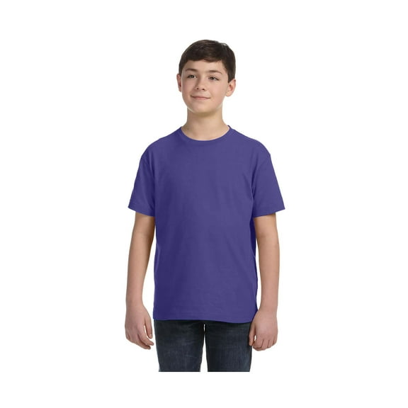 LAT Big Boy's Fine Ribbed Collar Fine Jersey T-Shirt, Style 6101