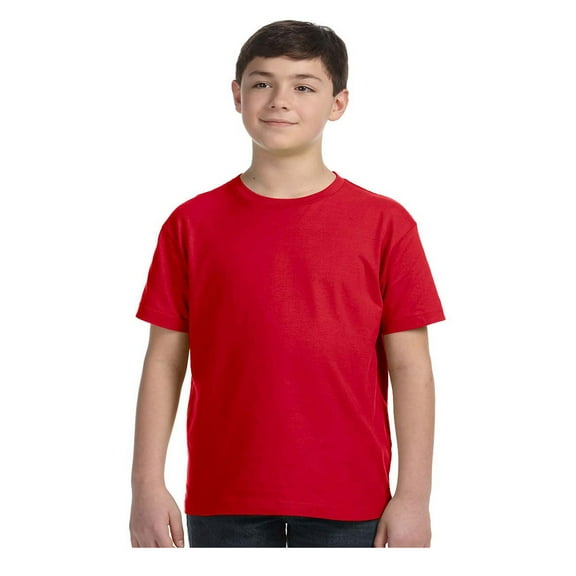 LAT Big Boy's Fine Ribbed Collar Fine Jersey T-Shirt, Style 6101