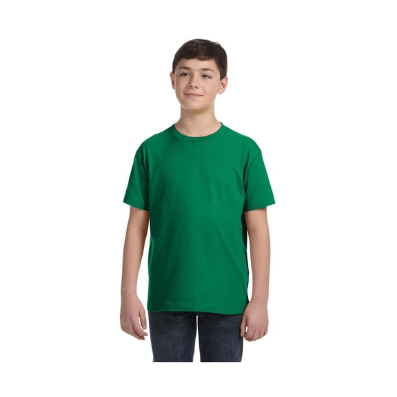 LAT Big Boy's Fine Ribbed Collar Fine Jersey T-Shirt, Style 6101