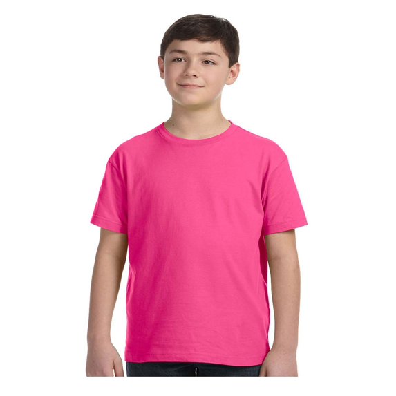 LAT Big Boy's Fine Ribbed Collar Fine Jersey T-Shirt, Style 6101