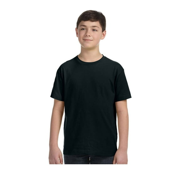 LAT Big Boy's Fine Ribbed Collar Fine Jersey T-Shirt, Style 6101