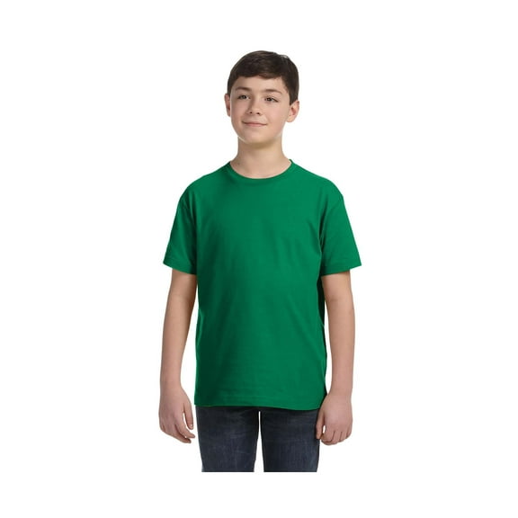 LAT Big Boy's Fine Ribbed Collar Fine Jersey T-Shirt, Style 6101
