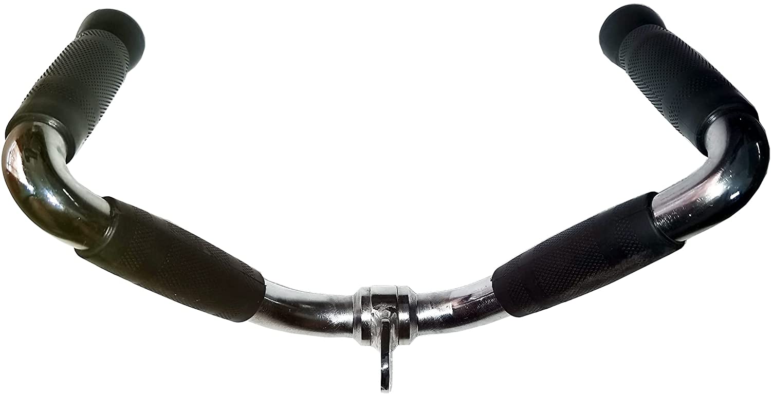 Cable Machine Curl Handle LAT Cable Machine Attachment Versatile Tricep Curl Pulldown Bar with ...