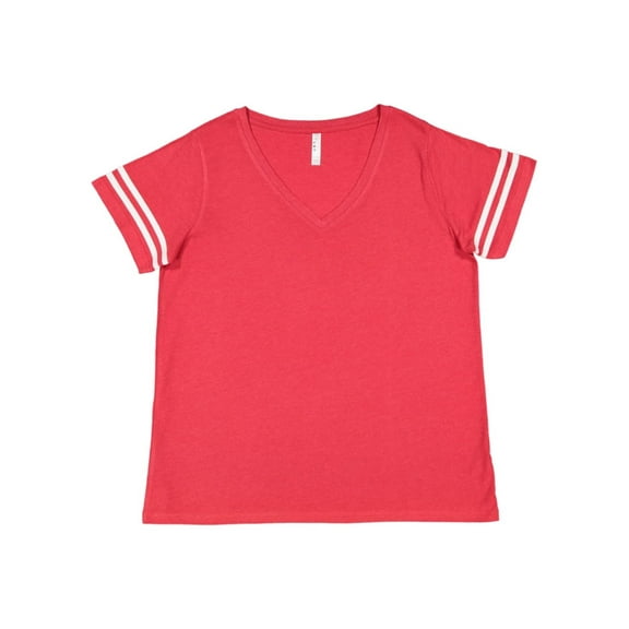 LAT Curvy Collection Women's Vintage Football T-Shirt Size up to 4 - 26/28
