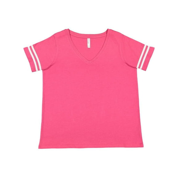 LAT Curvy Collection Women's Vintage Football T-Shirt Size up to 4 - 26/28