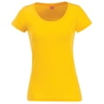 thumbnail image 1 of LAT Fine Jersey Deep Scoop Neck Longer Length T-Shirt (3604) Yellow, 2XL, 1 of 1