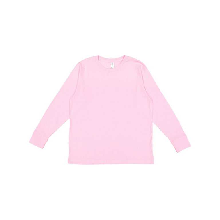 LAT Fine Jersey Long Sleeve T-Shirt (6201) Pink, L