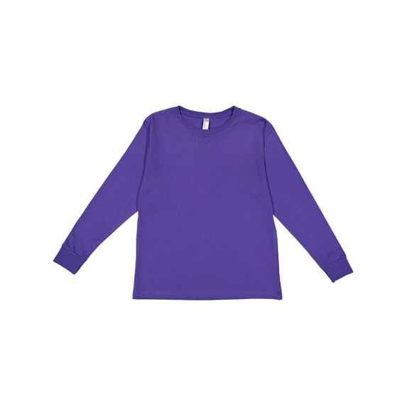 LAT Fine Jersey Long Sleeve T-Shirt (6201) Purple, S