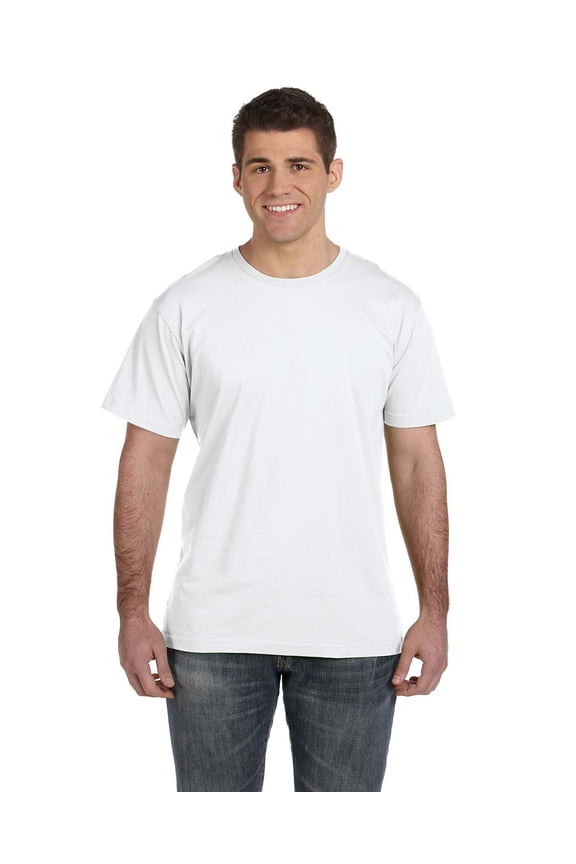 LAT - Fine Jersey Tee - 6901, White, XL, Pack Of 6, Mens T-Shirts