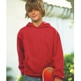 thumbnail image 1 of LAT Fleece Hooded Pullover Sweatshirt with Pouch Pocket (2296) Vintage Red, M, 1 of 3