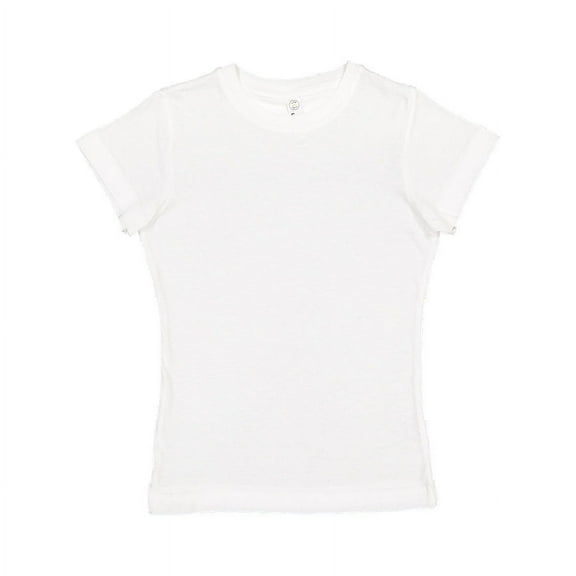 LAT Girl's Fine Jersey Longer Length T-Shirt
