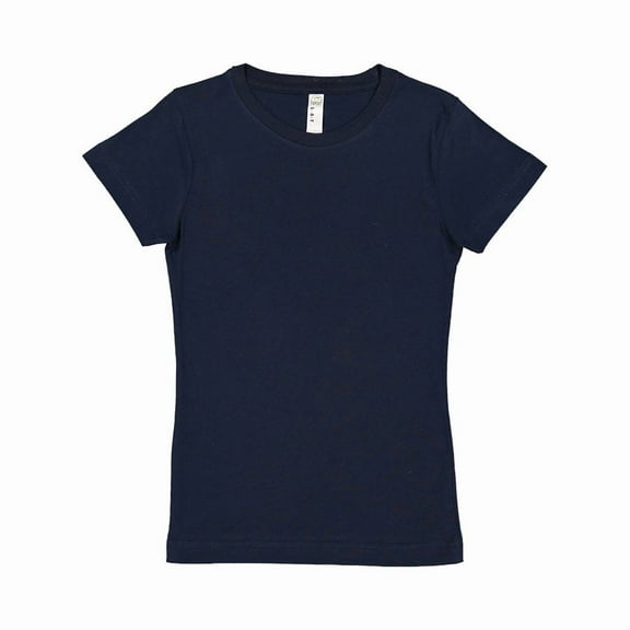 LAT Girl's Fine Jersey Longer Length T-Shirt