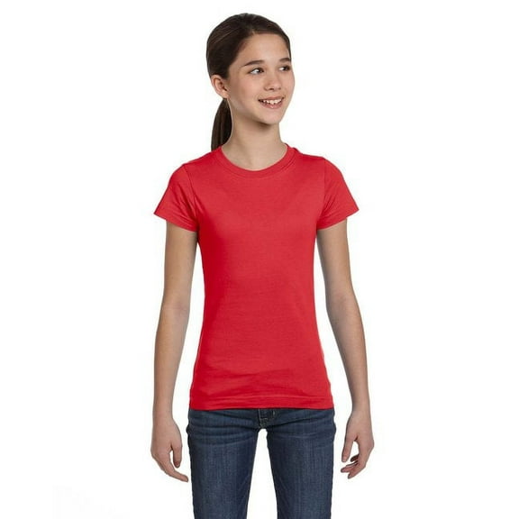 LAT Girl's Short Sleeve Fine Jersey Tee