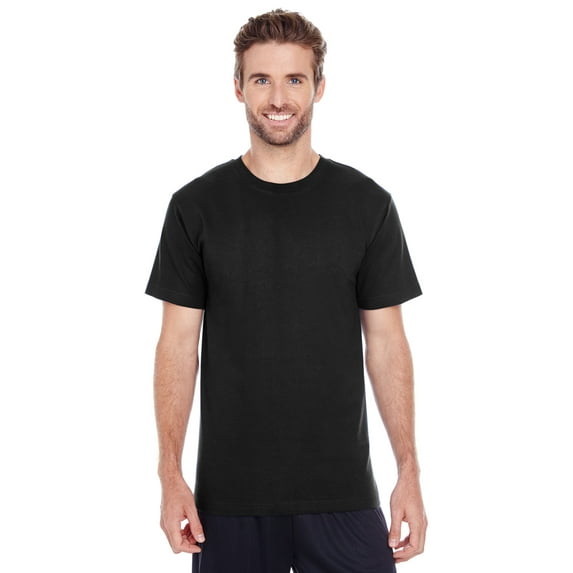 LAT Heavyweight Combed Ringspun Cotton T-Shirt (6980) Black, 4XL