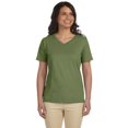 thumbnail image 1 of LAT Women's Ringspun V-Neck Jersey T-Shirt, 1 of 2