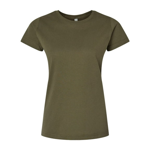 LAT Ladies' Fine Jersey T-Shirt MILITARY GREEN 3XL