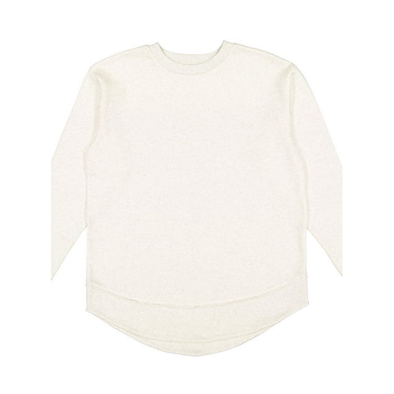 LAT Ladies Weekend Tunic Fleece | Women's Long Sleeve Sweatshirt, Natural Heather, XX-Large
