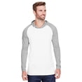 thumbnail image 1 of LAT Men's Hooded Raglan Long-Sleeve Fine Jersey T-Shirt, 1 of 1
