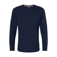 thumbnail image 1 of LAT Men's Long Sleeve Fine Jersey Tee, Navy/Titanium, Large, 1 of 5