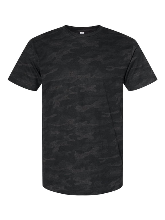 LAT Mens Fine Jersey Short Sleeve Tee (6901), Storm Camo, 4X